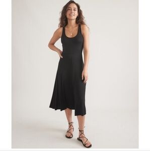 Marine Layer Lexi Rib Fit and Flare Midi Dress